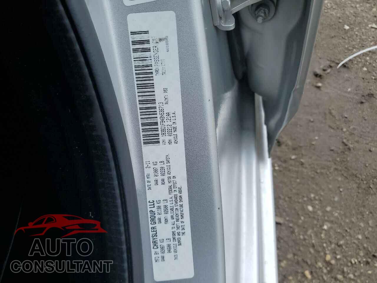DODGE AVENGER 2011 - 1B3BD1FB4BN536713