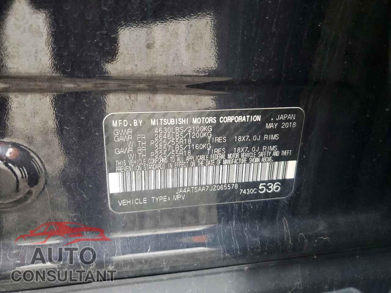 MITSUBISHI ECLIPSE 2018 - JA4AT5AA7JZ065578