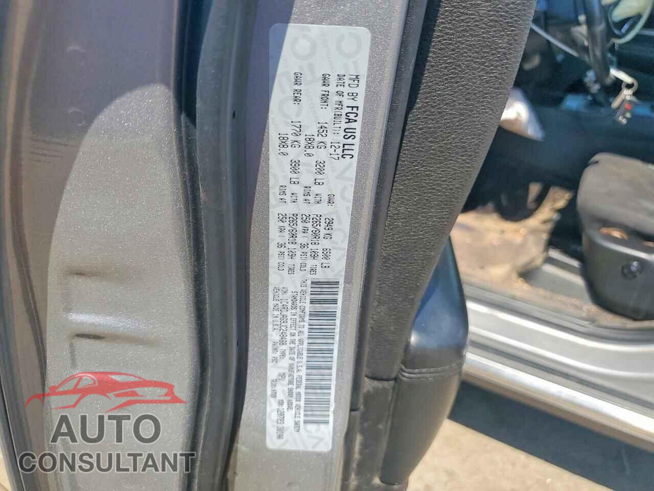 DODGE DURANGO 2018 - 1C4RDJAG9JC248468