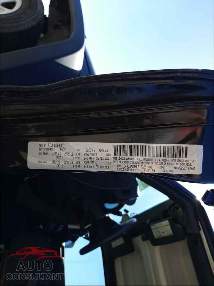 JEEP WRANGLER 2017 - 1C4AJWAG3HL617225
