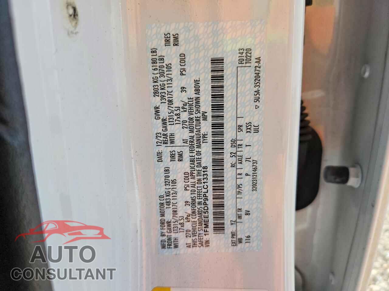 FORD BRONCO 2023 - 1FMEE5DP9PLC13318