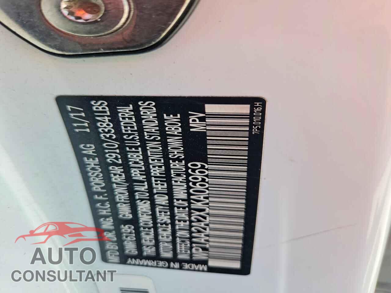 PORSCHE CAYENNE 2018 - WP1AA2A2XJKA06969