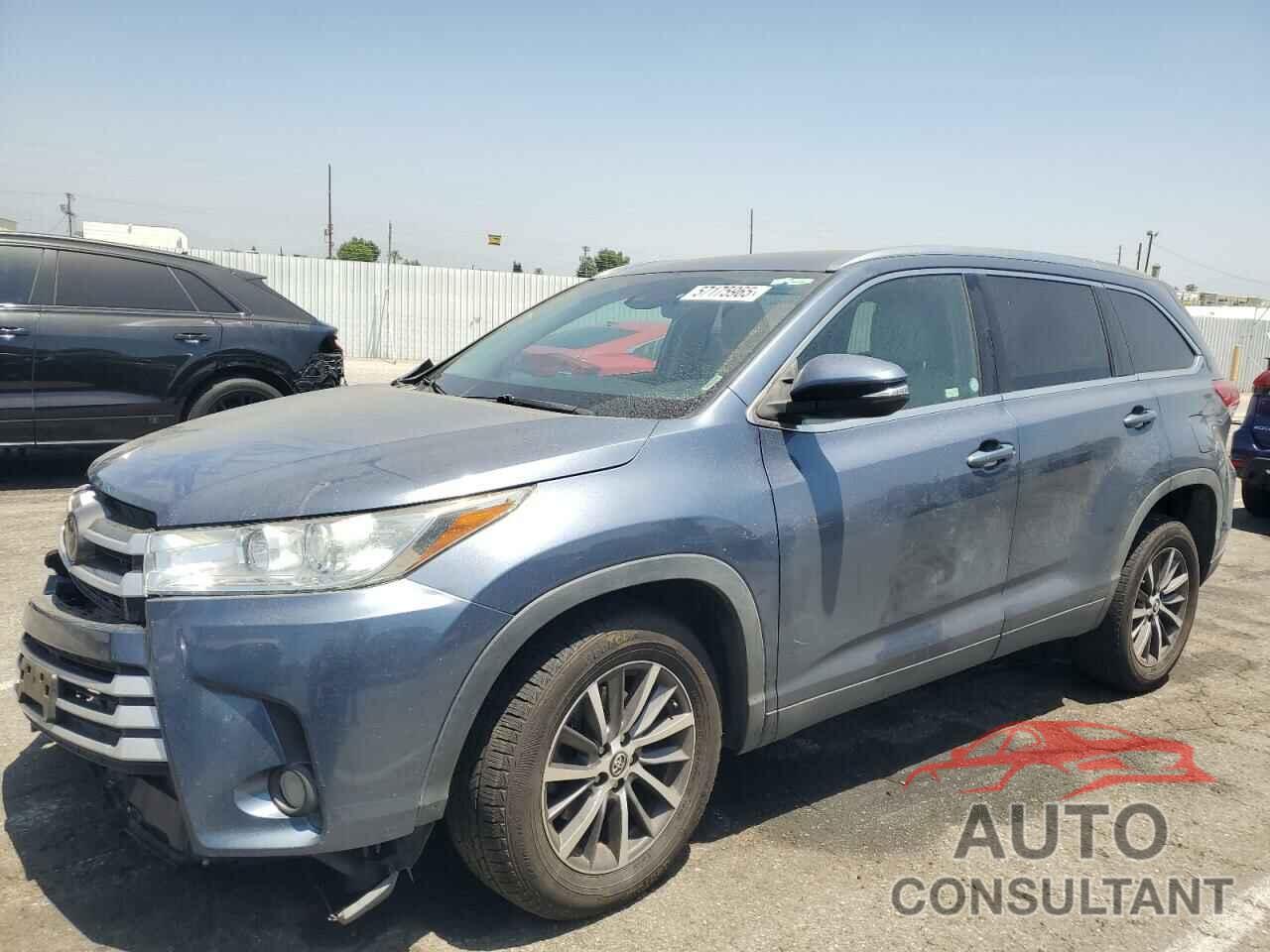 TOYOTA HIGHLANDER 2019 - 5TDKZRFH7KS355487