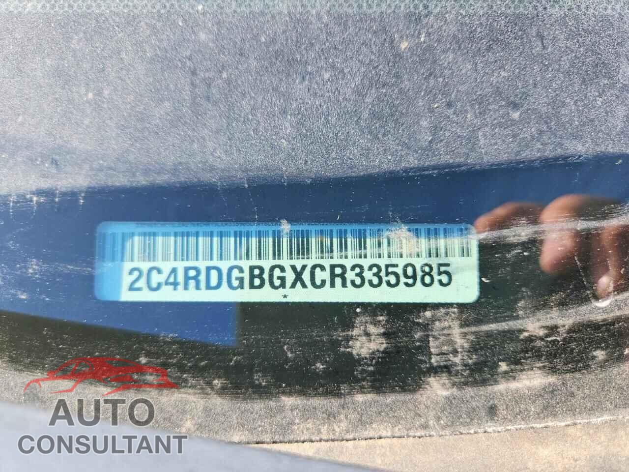 DODGE CARAVAN 2012 - 2C4RDGBGXCR335985