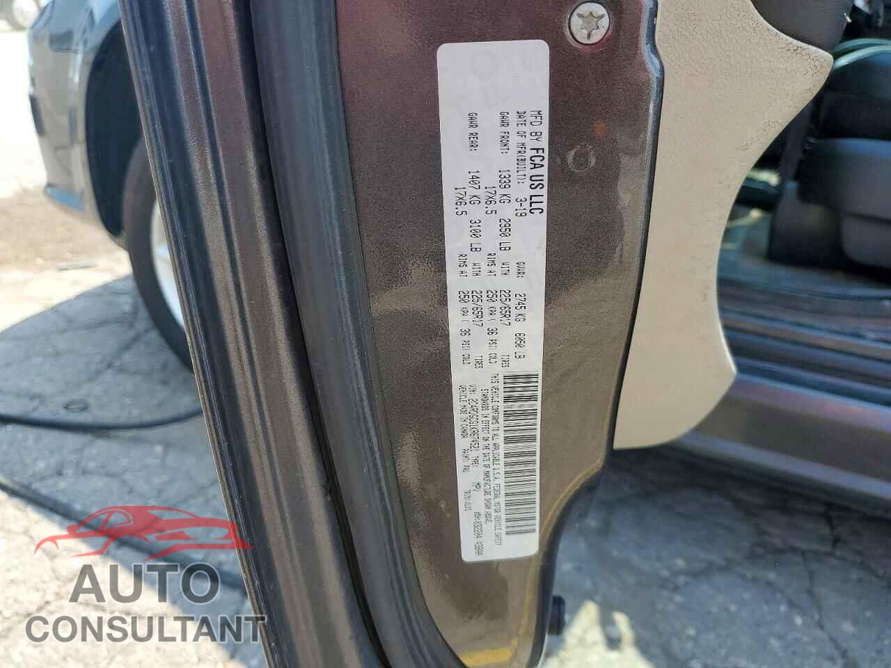 DODGE CARAVAN 2019 - 2C4RDGCG1KR674521