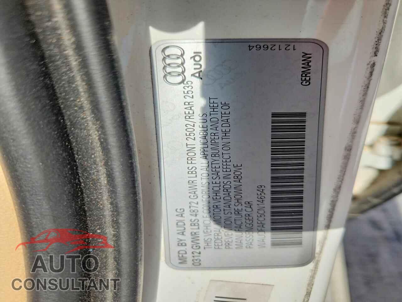 AUDI A6 2012 - WAUDFAFC5CN146549