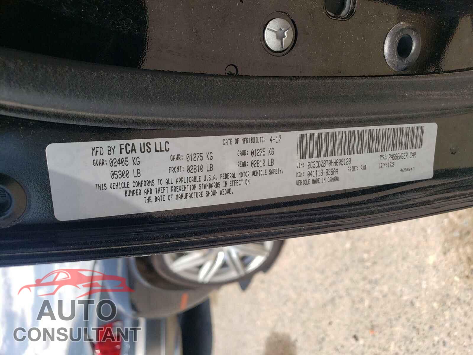 DODGE CHALLENGER 2017 - 2C3CDZBT0HH609128