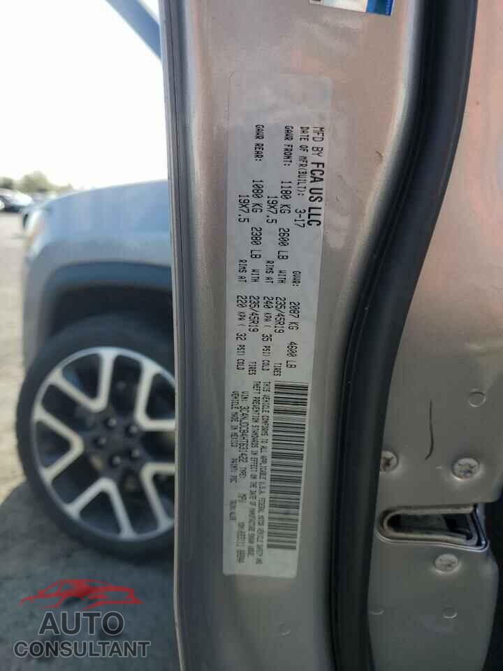 JEEP COMPASS 2017 - 3C4NJDCB4HT631422