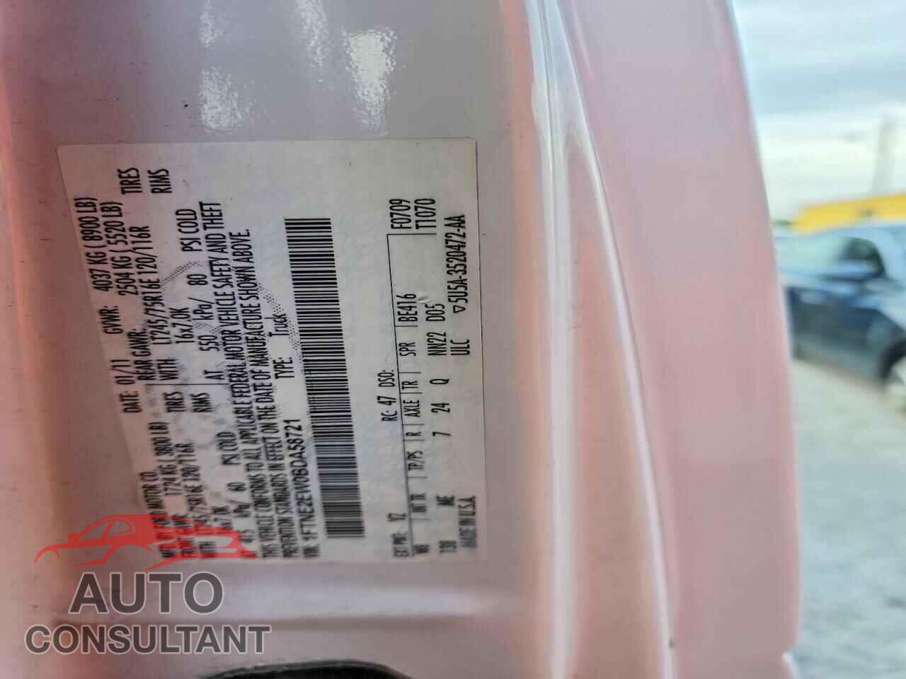 FORD ECONOLINE 2011 - 1FTNE2EW0BDA58721