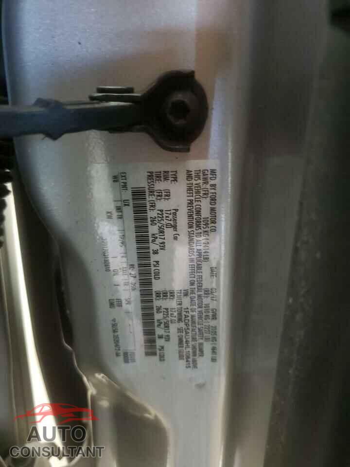 FORD CMAX 2017 - 1FADP5AU4HL106415