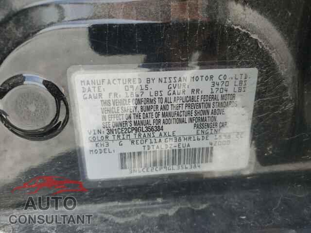 NISSAN VERSA 2016 - 3N1CE2CP9GL356384