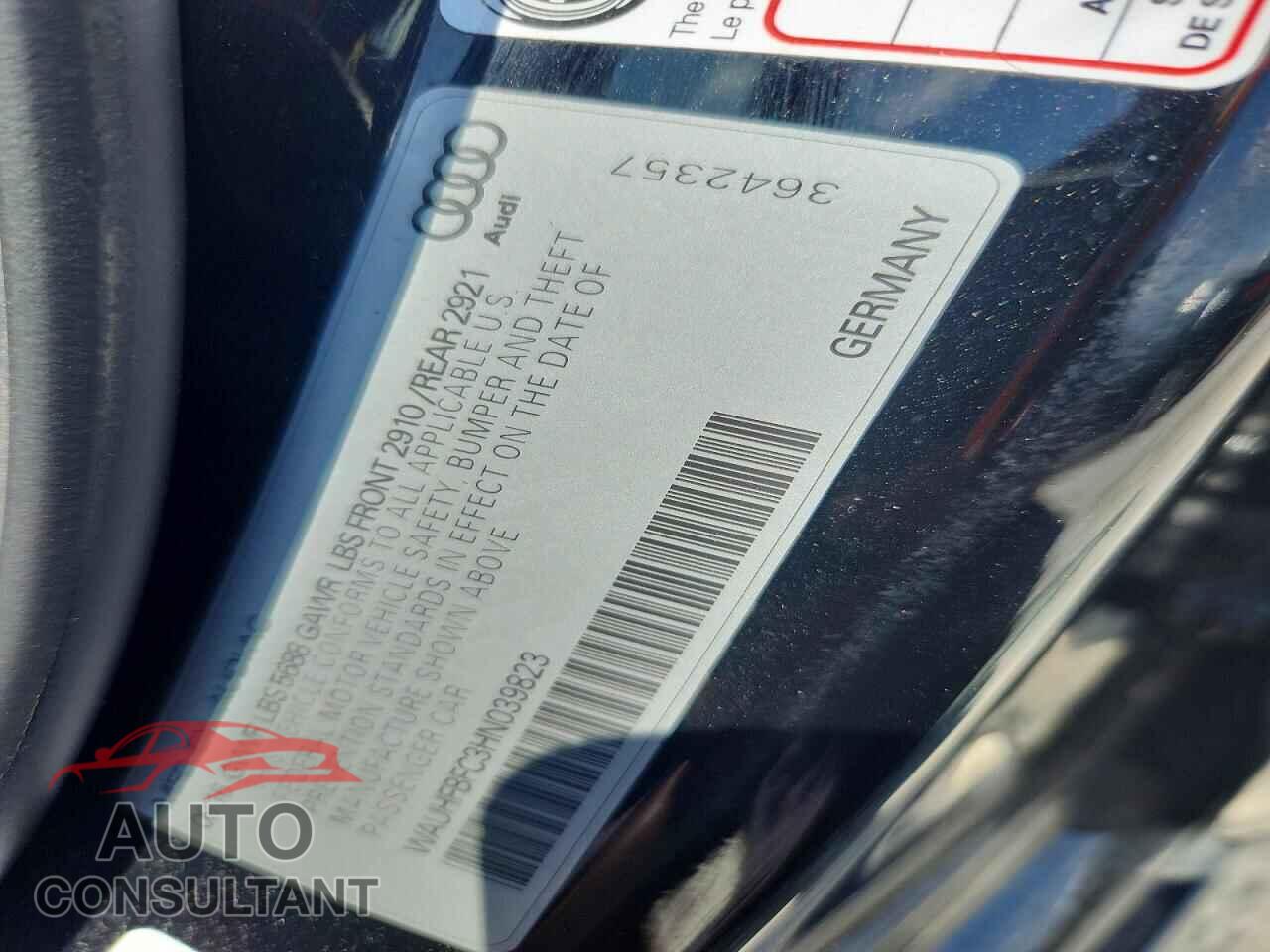 AUDI S6/RS6 2017 - WAUHFBFC3HN039823