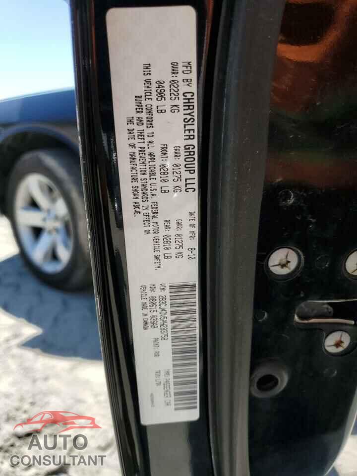 DODGE CHALLENGER 2010 - 2B3CJ4DV5AH283758