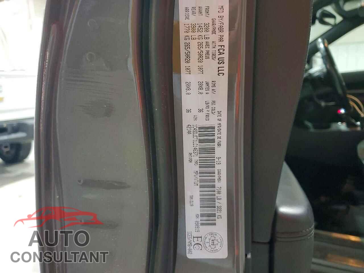 DODGE DURANGO 2020 - 1C4SDJCT1LC146371