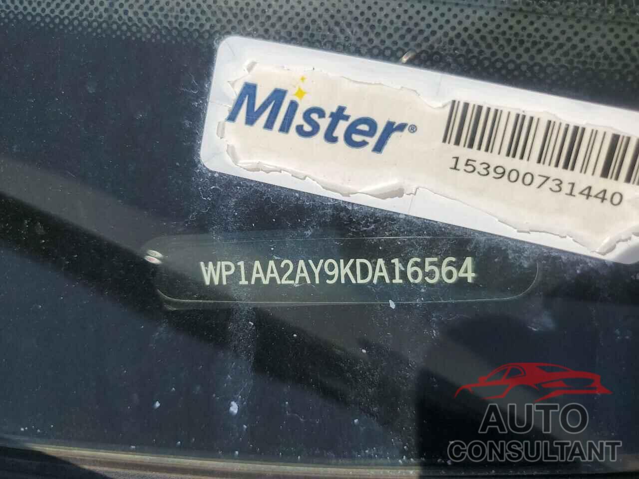 PORSCHE CAYENNE 2019 - WP1AA2AY9KDA16564