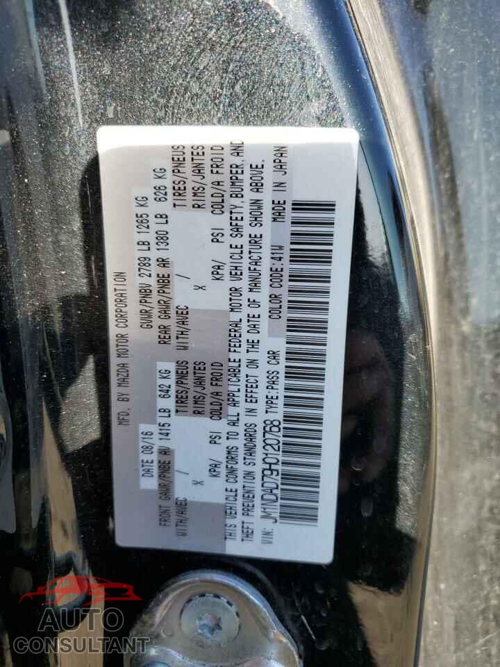 MAZDA MX5 2017 - JM1NDAD79H0120768