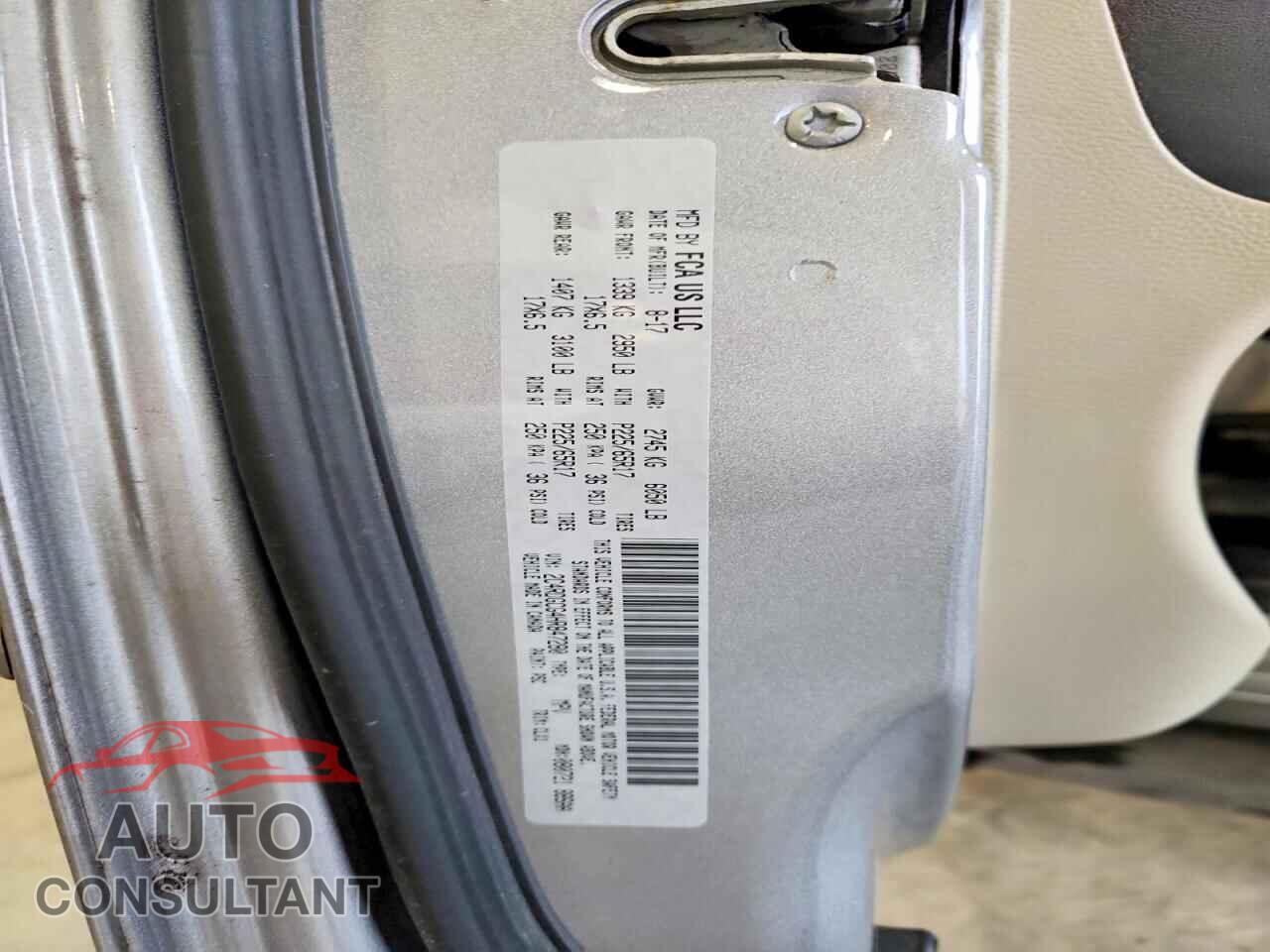 DODGE CARAVAN 2017 - 2C4RDGCG4HR847280