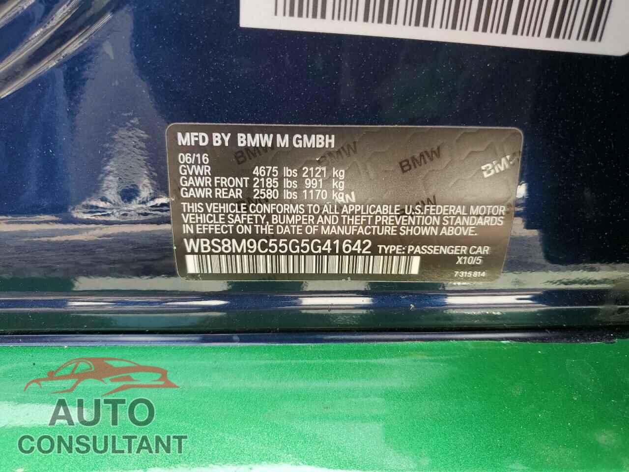 BMW M3 2016 - WBS8M9C55G5G41642
