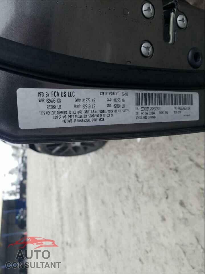 DODGE CHALLENGER 2016 - 2C3CDZFJ2GH271531