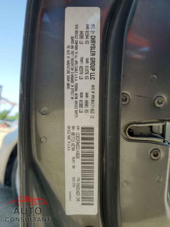 DODGE DART 2013 - 1C3CDFBA2DD143626