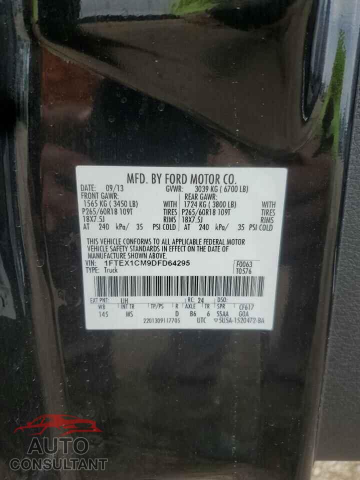 FORD F-150 2013 - 1FTEX1CM9DFD64295