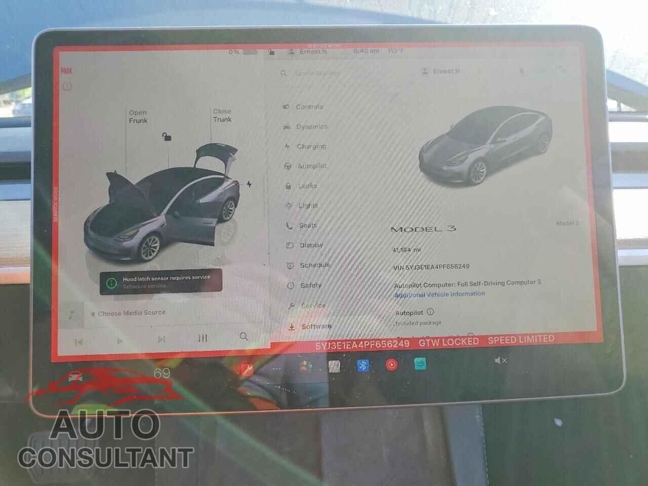 TESLA MODEL 3 2023 - 5YJ3E1EA4PF656249