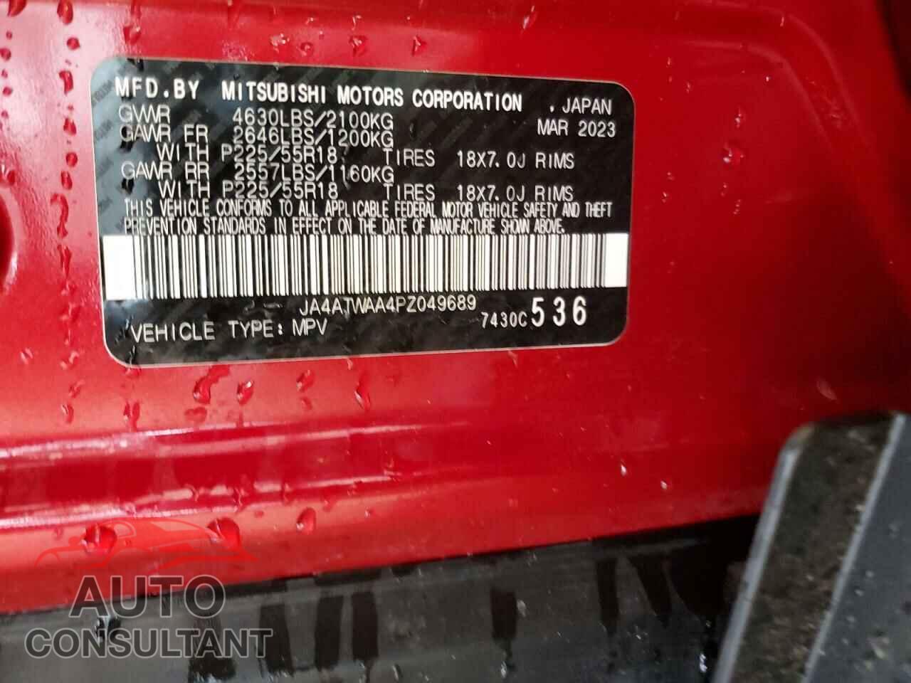 MITSUBISHI ECLIPSE 2023 - JA4ATWAA4PZ049689