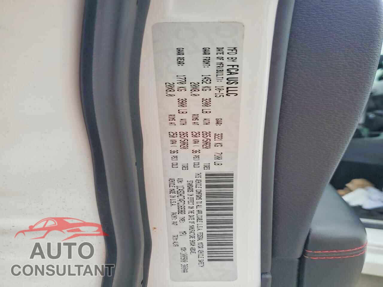 DODGE DURANGO 2015 - 1C4SDHCT4FC169382