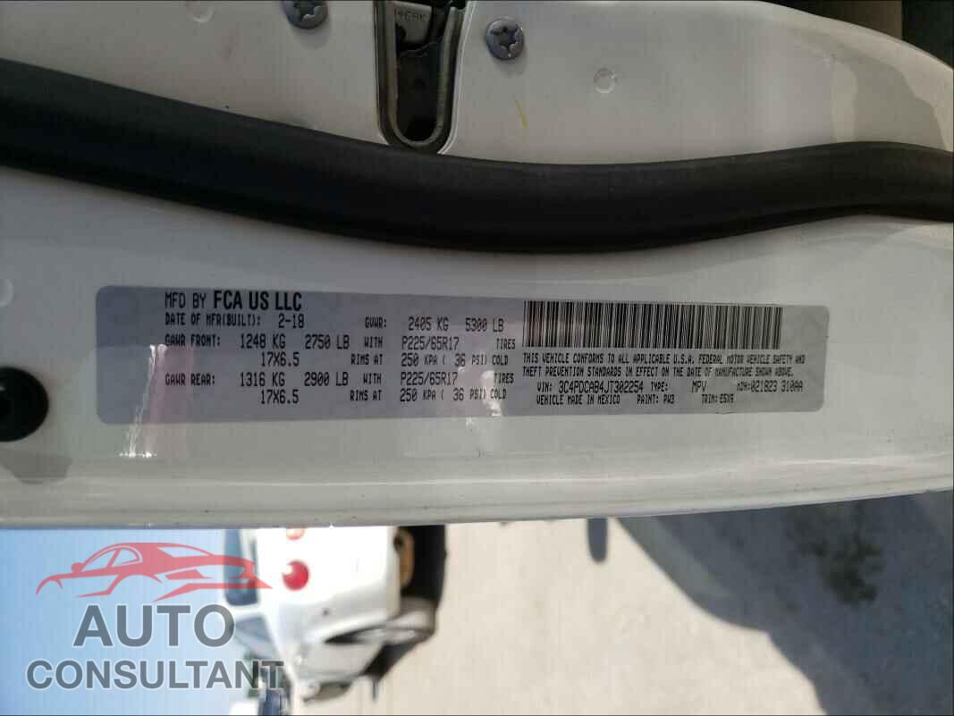 DODGE JOURNEY 2018 - 3C4PDCAB4JT302254