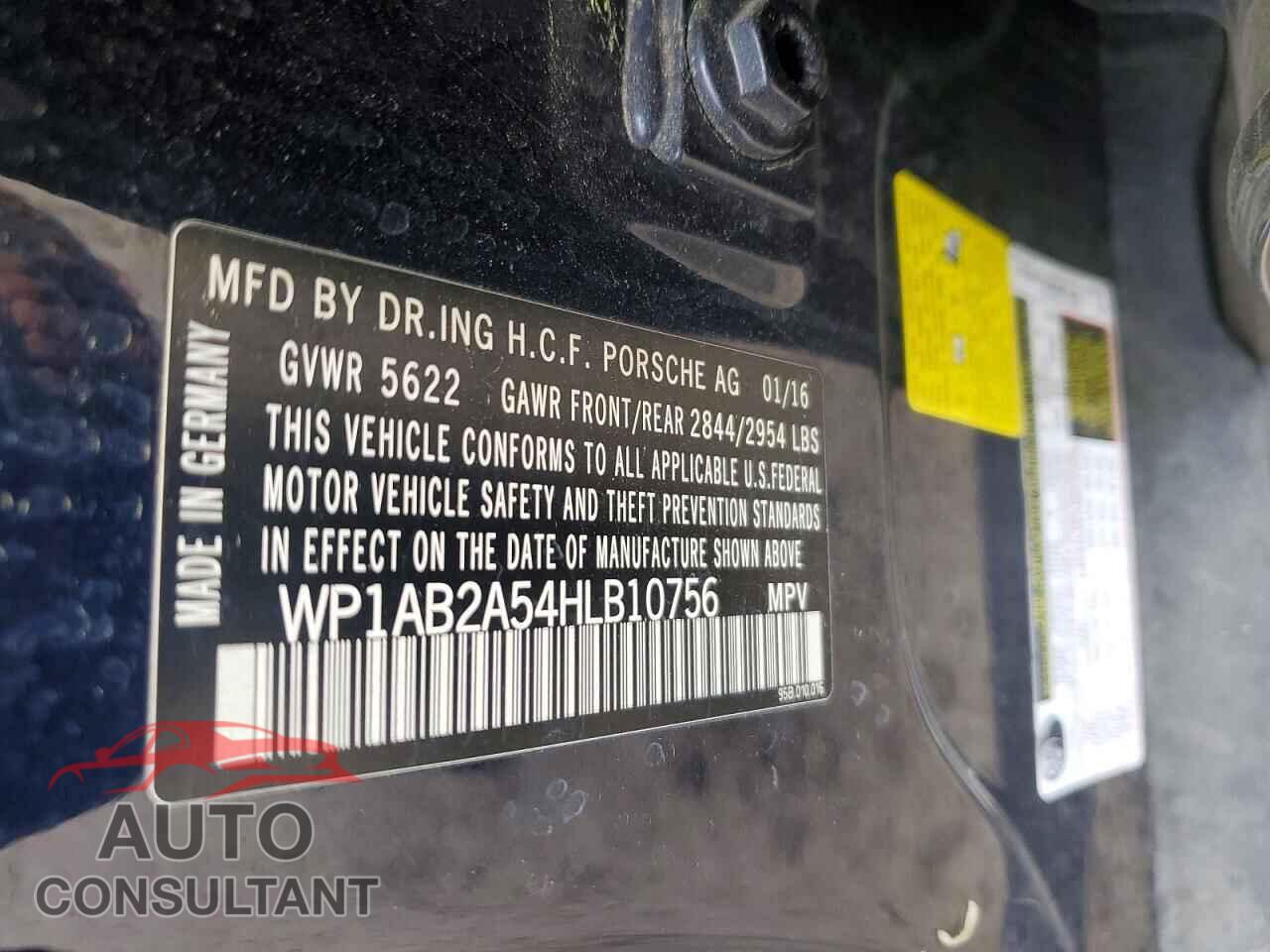 PORSCHE MACAN 2017 - WP1AB2A54HLB10756