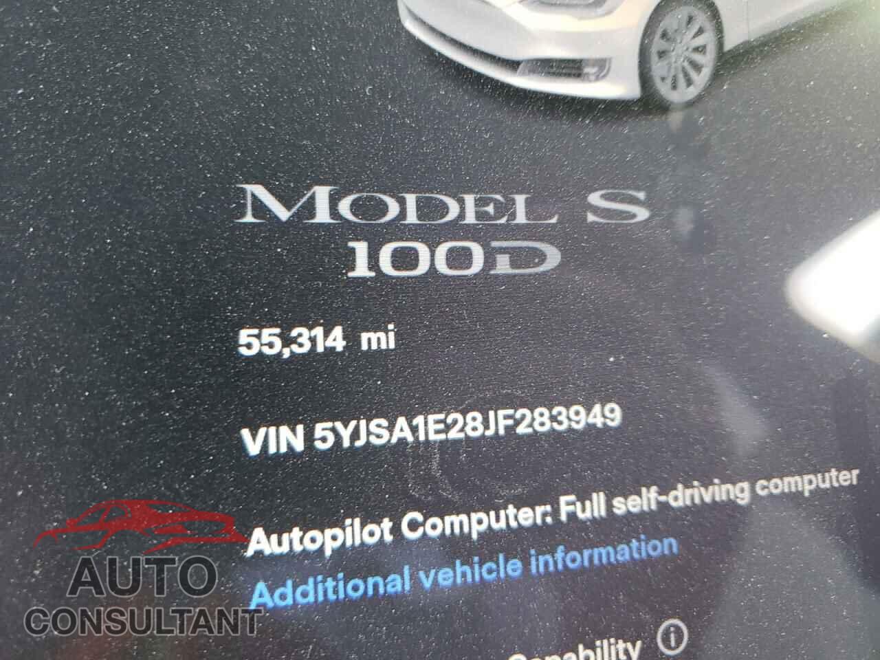 TESLA MODEL S 2018 - 5YJSA1E28JF283949