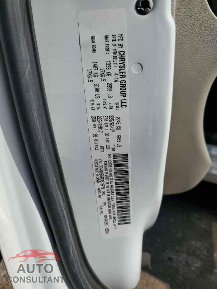 DODGE CARAVAN 2014 - 2C4RDGBG0ER379870