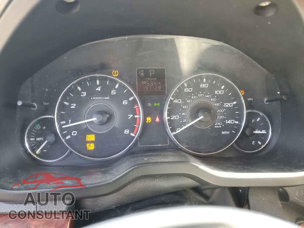 SUBARU OUTBACK 2012 - 4S4BRBLC8C3281253