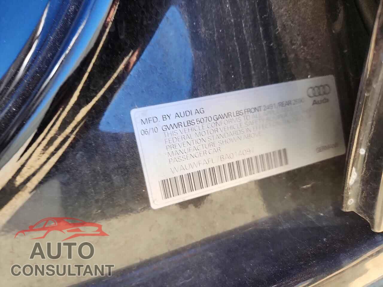 AUDI A4 2011 - WAUWFAFL7BA014097