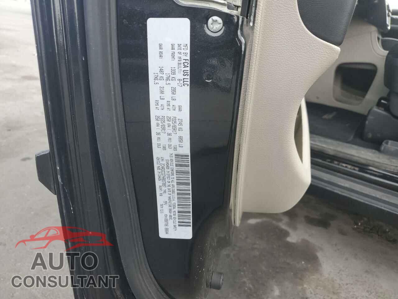 DODGE CARAVAN 2017 - 2C4RDGCG7HR857897