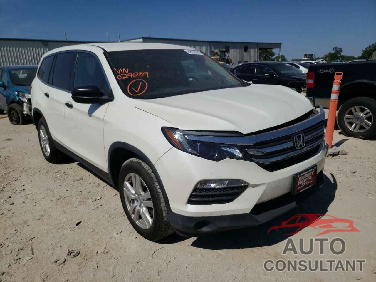HONDA PILOT 2017 - 5FNYF6H18HB029289