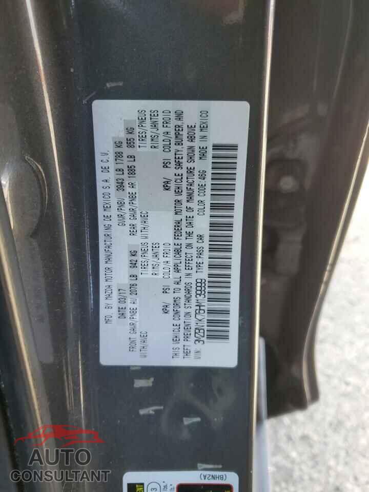 MAZDA 3 2017 - 3MZBN1K76HM139999