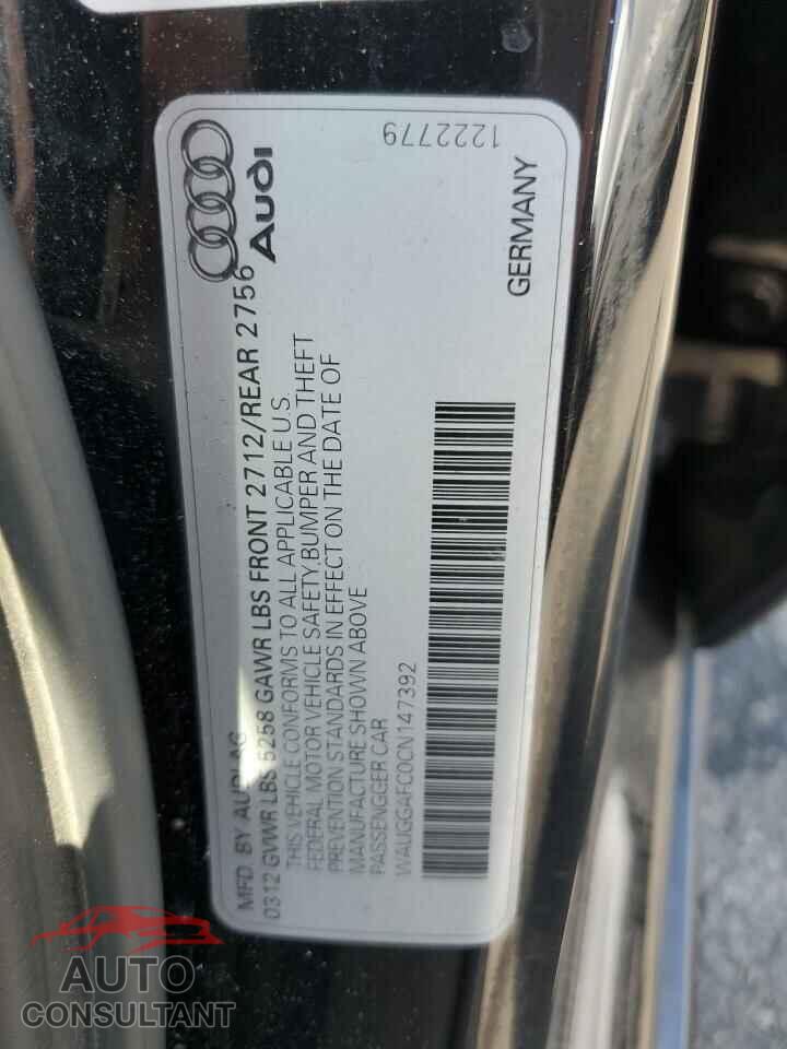 AUDI A6 2012 - WAUGGAFC0CN147392