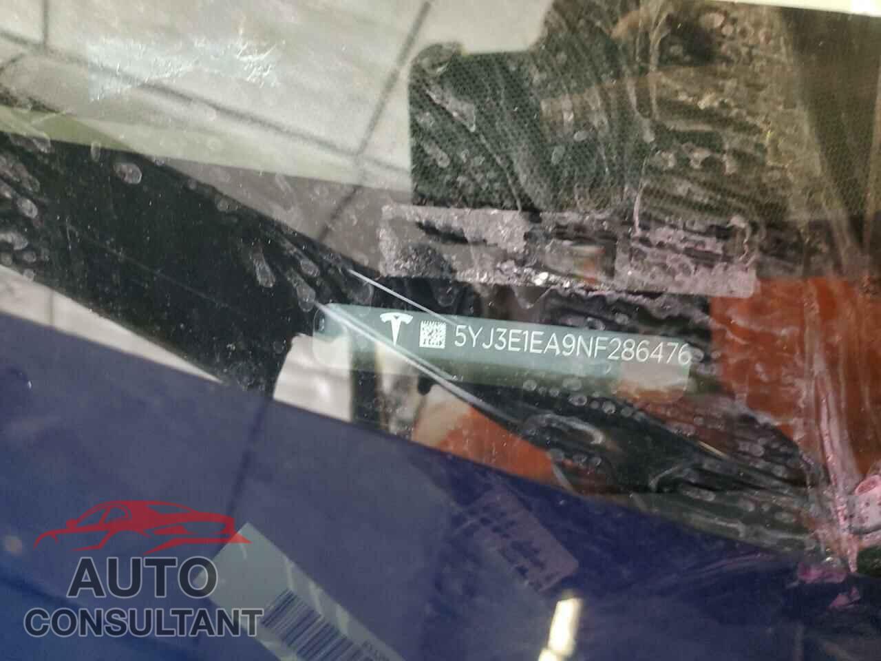 TESLA MODEL 3 2022 - 5YJ3E1EA9NF286476