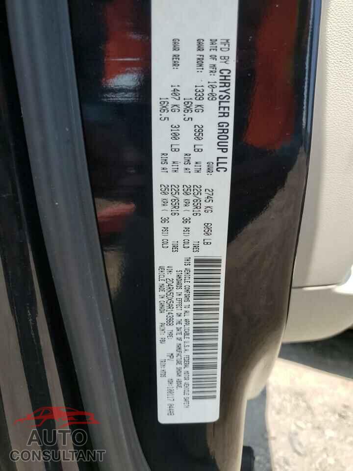 DODGE CARAVAN 2010 - 2D4RN5DX5AR143968