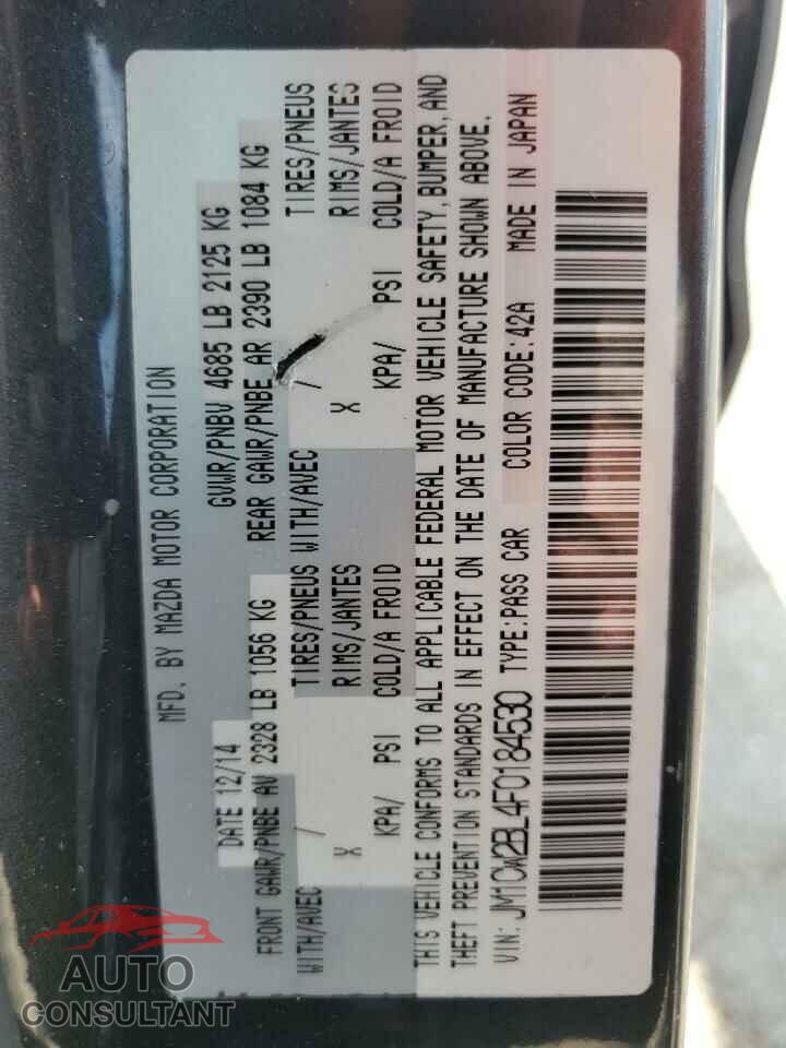 MAZDA 5 2015 - JM1CW2BL4F0184530