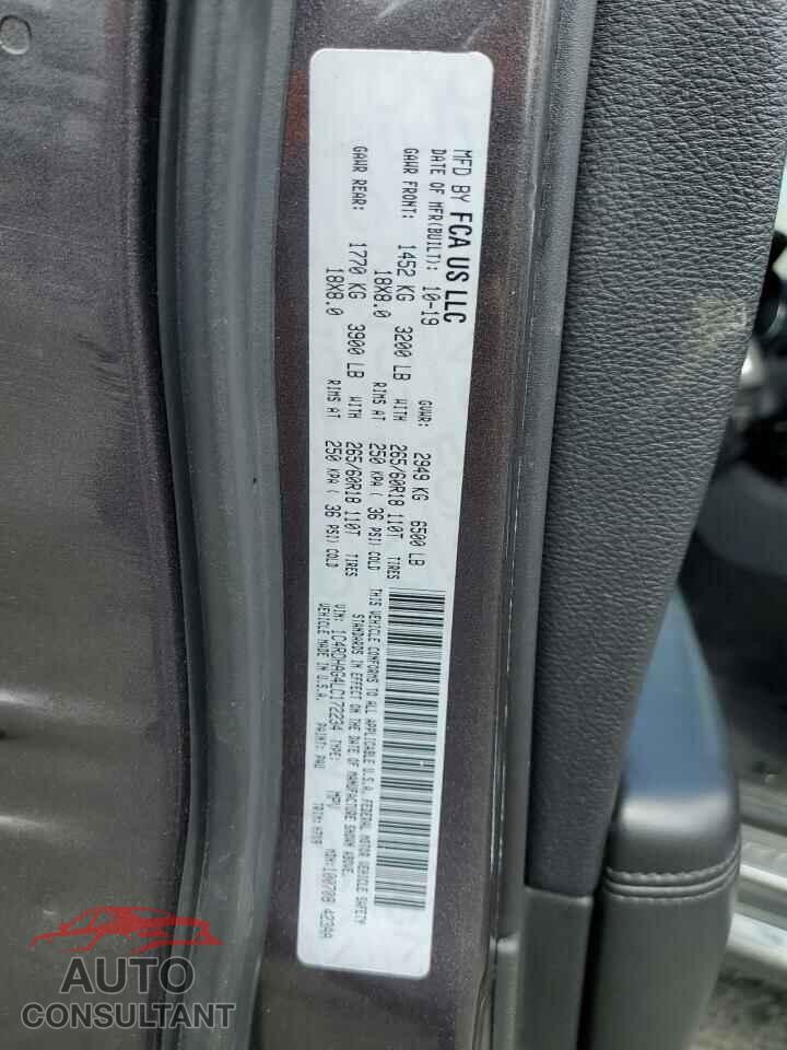 DODGE DURANGO 2020 - 1C4RDHAG4LC172234