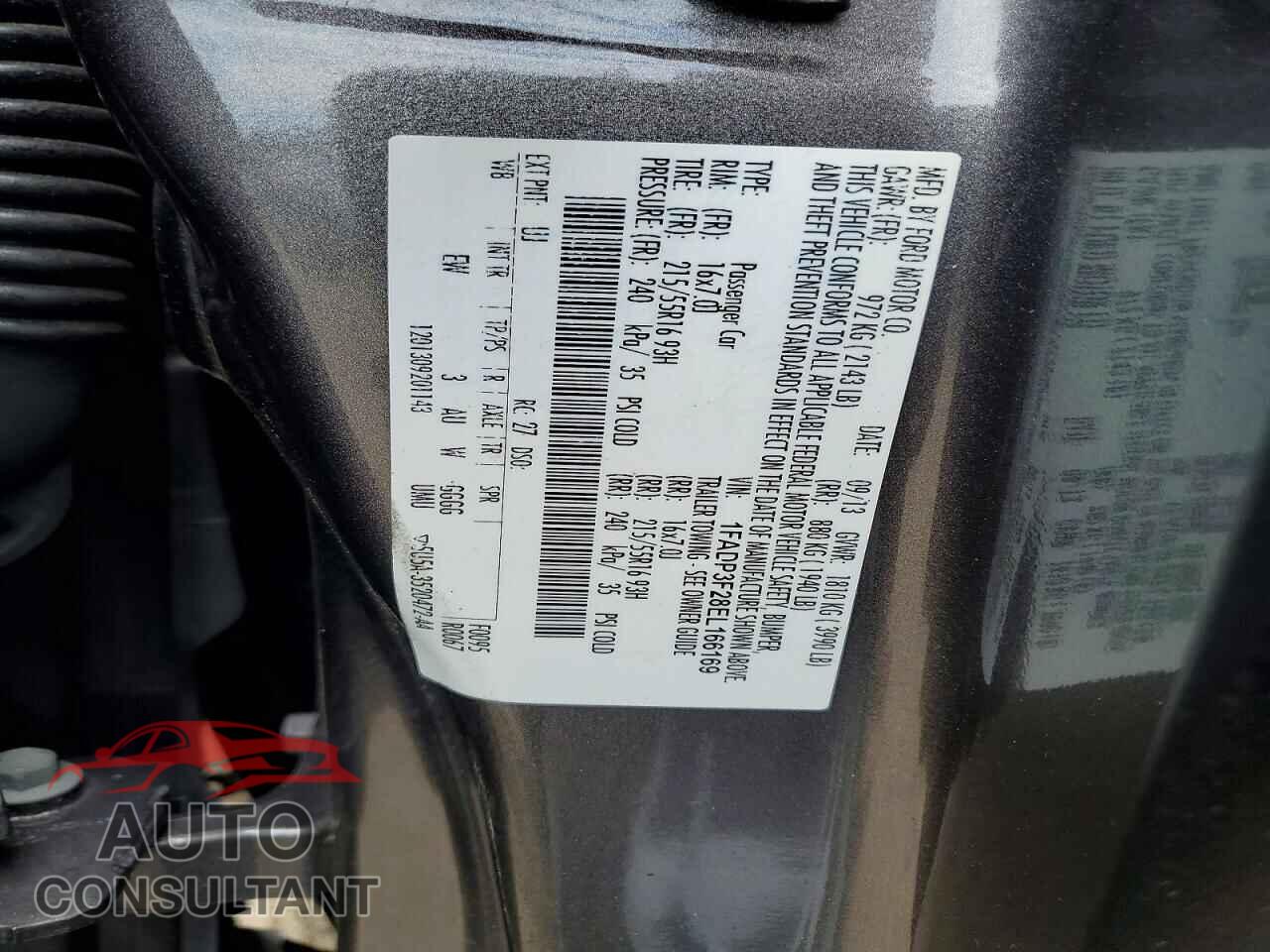 FORD FOCUS 2014 - 1FADP3F28EL166169