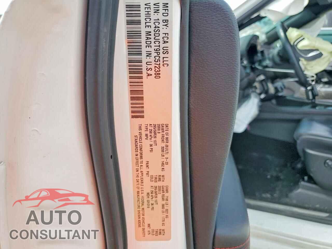 DODGE DURANGO 2023 - 1C4SDJCT9PC572380