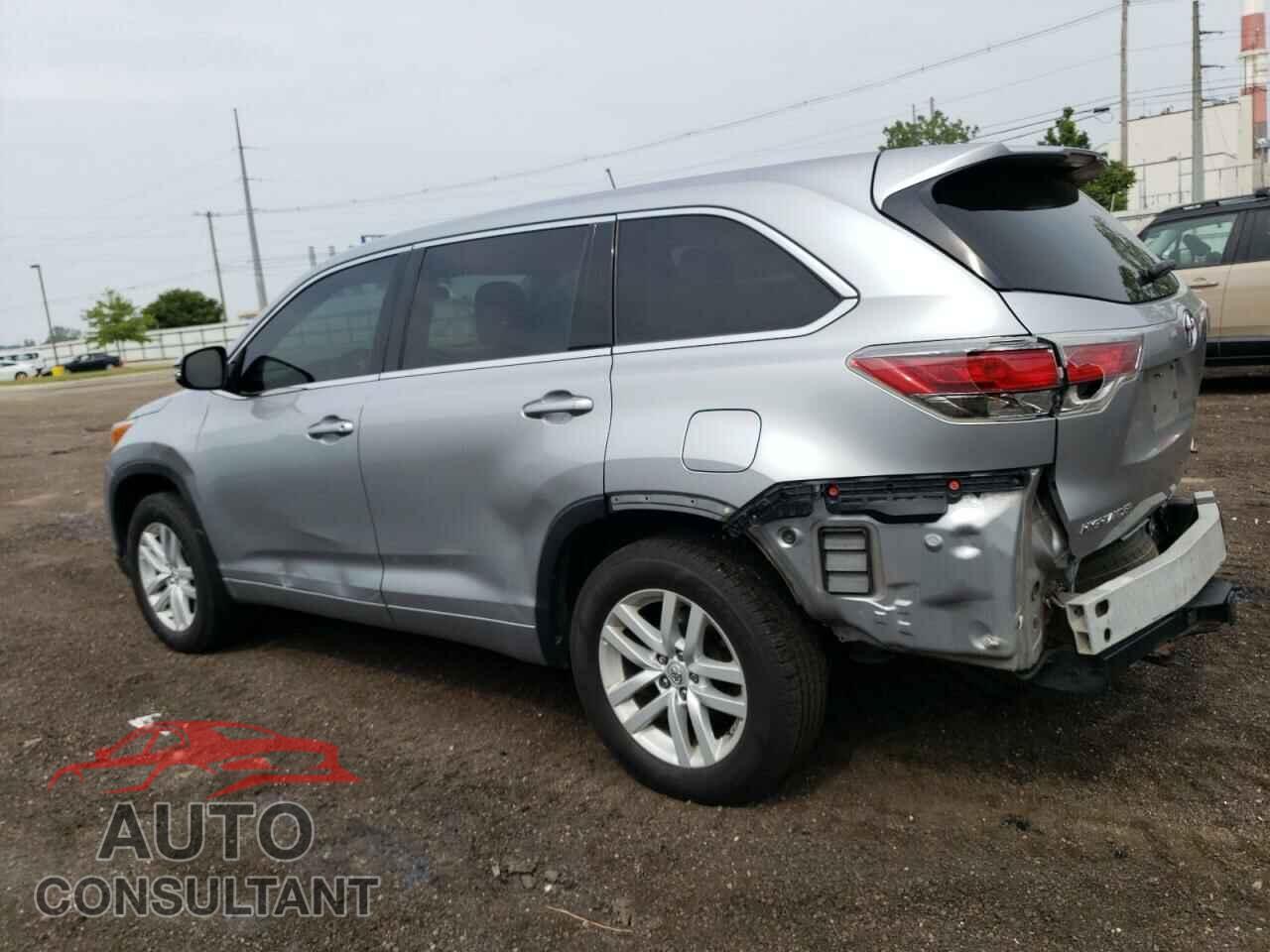 TOYOTA HIGHLANDER 2015 - 5TDBKRFH2FS121445