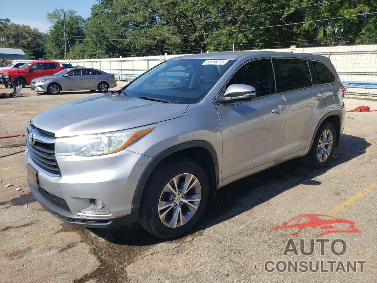 TOYOTA HIGHLANDER 2015 - 5TDBKRFH0FS144559