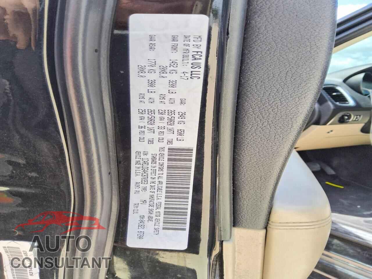 DODGE DURANGO 2017 - 1C4RDJDG4HC870353