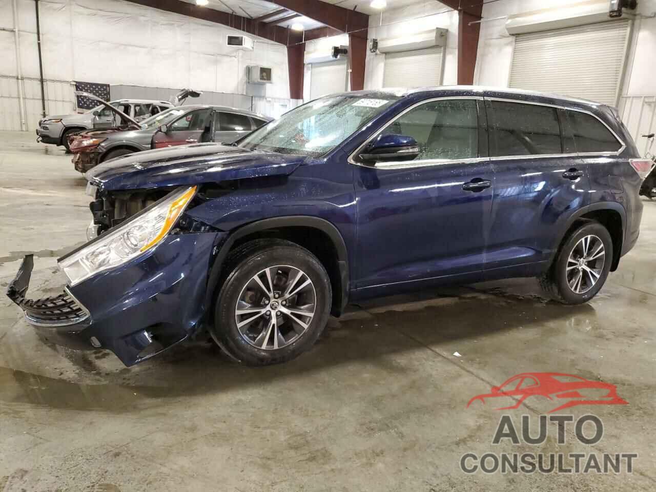 TOYOTA HIGHLANDER 2016 - 5TDJKRFH8GS233356