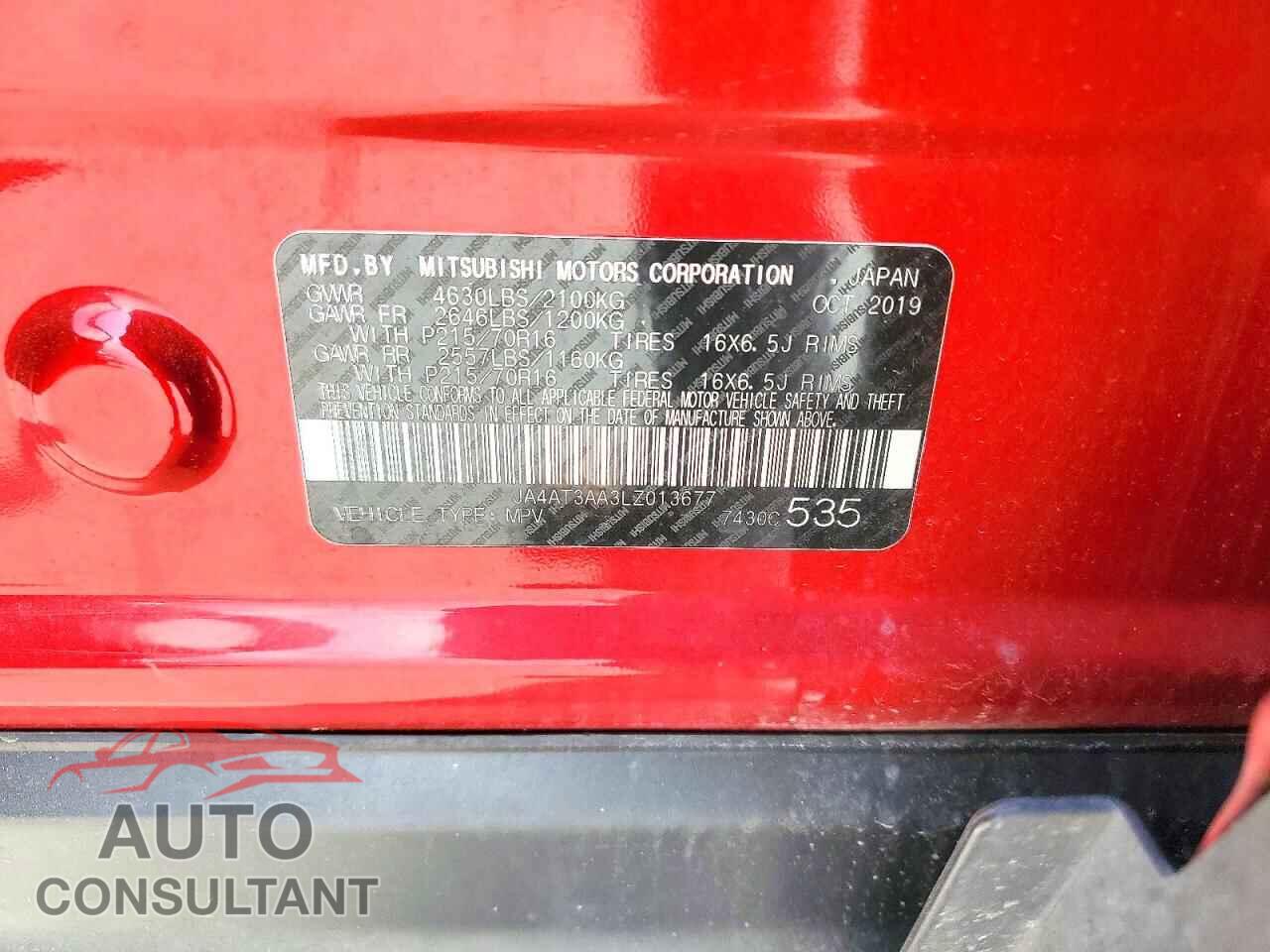 MITSUBISHI ECLIPSE 2020 - JA4AT3AA3LZ013677
