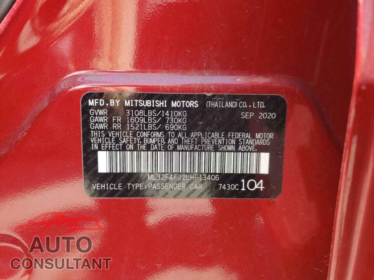 MITSUBISHI MIRAGE 2020 - ML32F4FJ2LHF13406